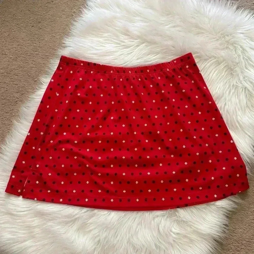 Tail Retro Pickleball Tennis Ball MCM Squares Print Skirt Large